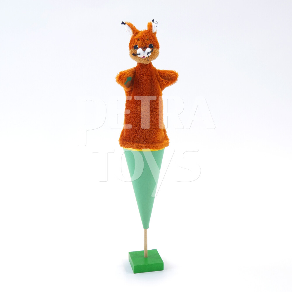 Peek-a-Boo Squirrel Cone Puppet