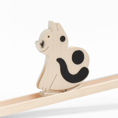 Cat Wooden Ramp Walker - Natural