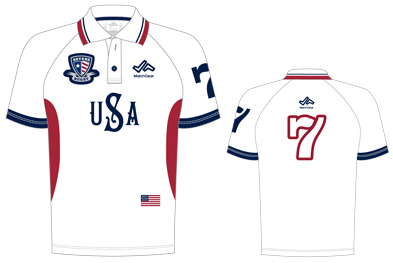 MatchGear Polo White (USA 7s Rugby)