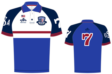 MatchGear Polo Blue (USA 7s Rugby)