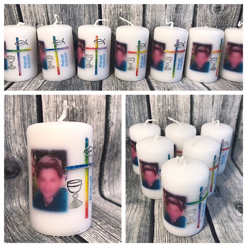 Mini Kerze Regenbogen