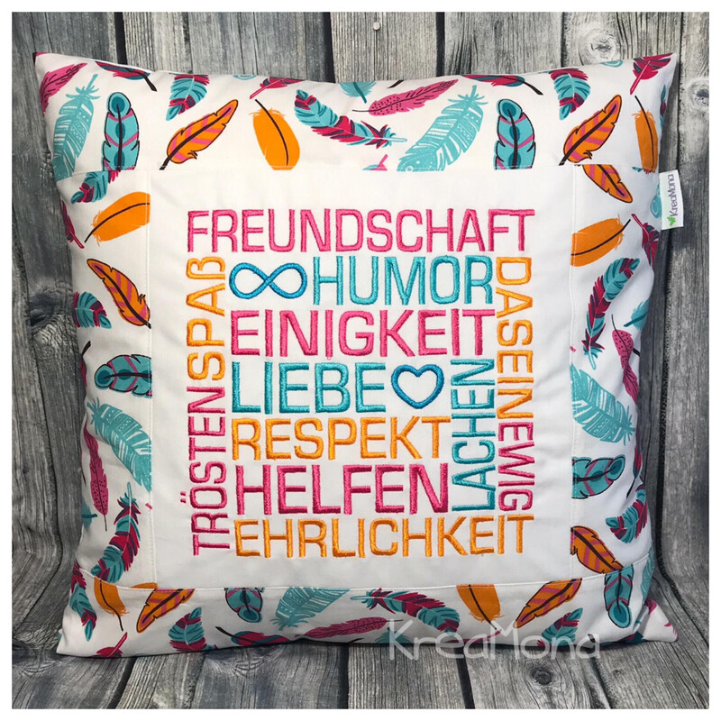 Kissen Mosaik Freundschaft