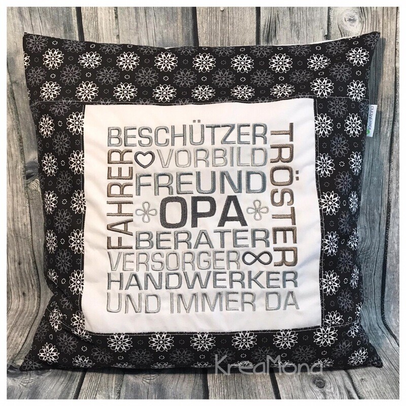 Kissen Mosaik Opa