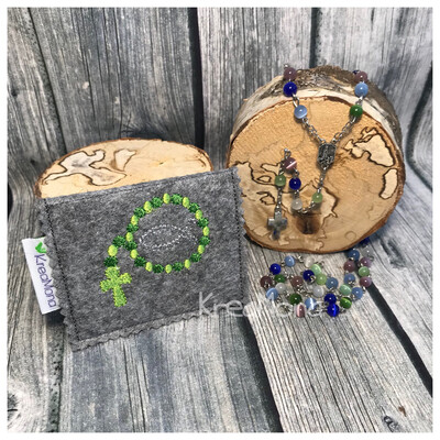 Filztasche Rosenkranz