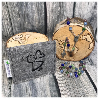 Filztasche Engel Silhouette