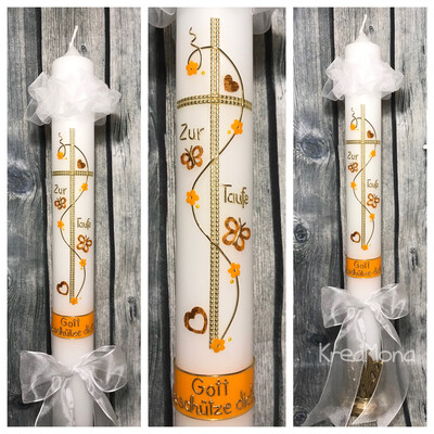 Taufkerze Schmetterling