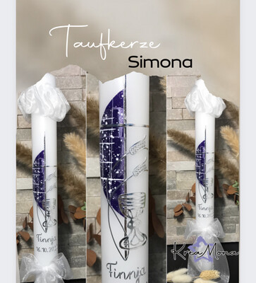 Taufkerze Simona