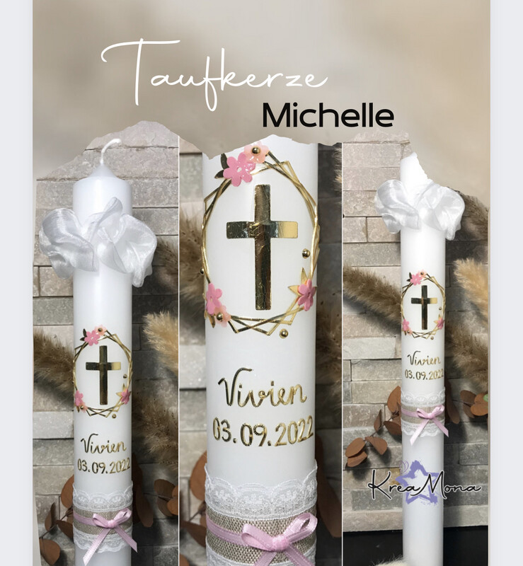 Taufkerze Michelle