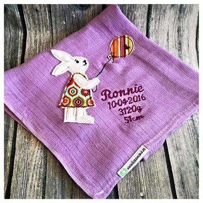 Mullwindel Hase mit Luftballon