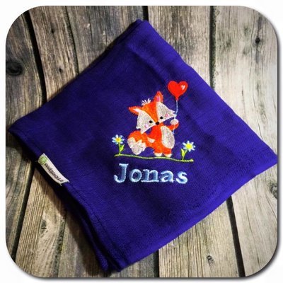 Mullwindel Fuchs mit Luftballon