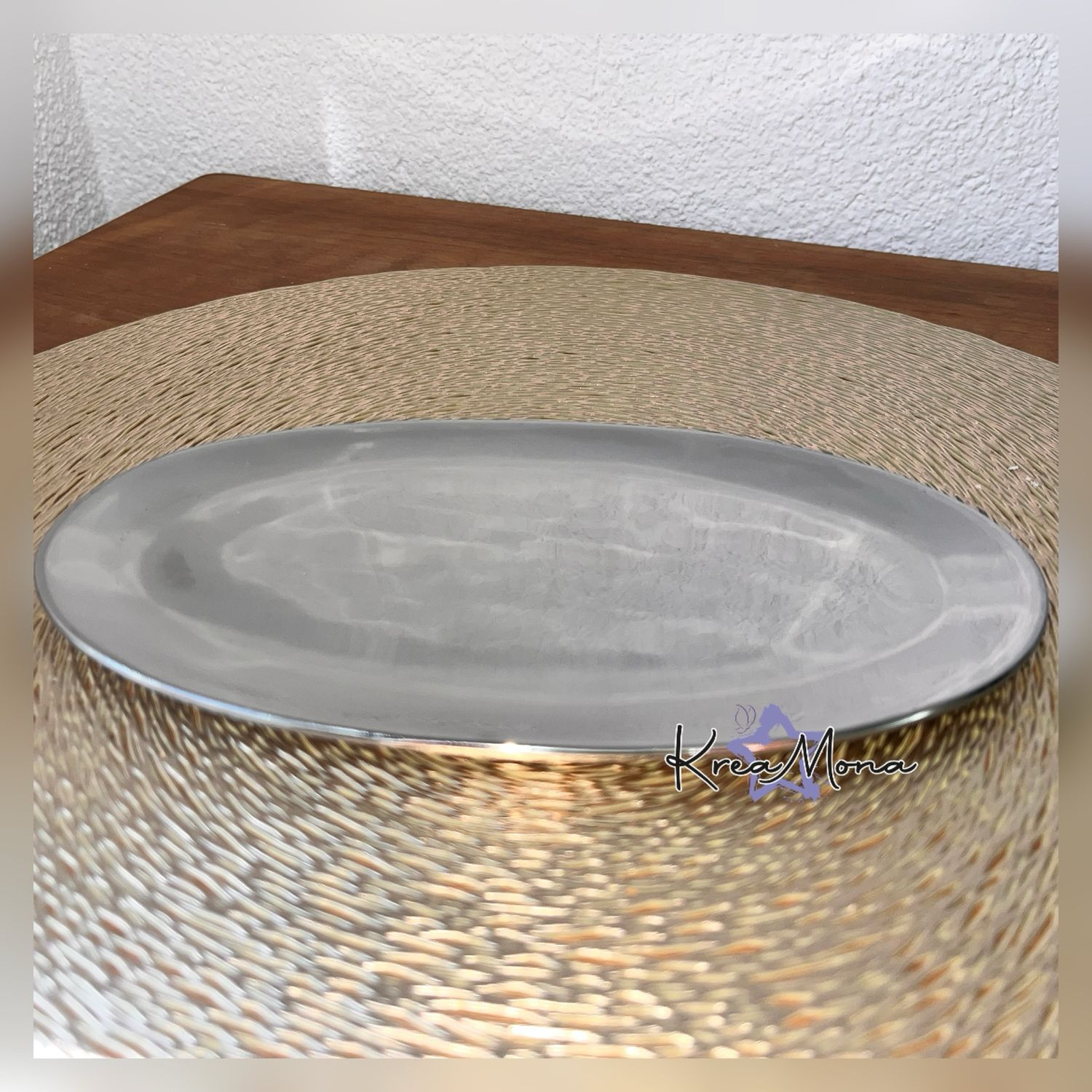 Teller Oval Silber II
