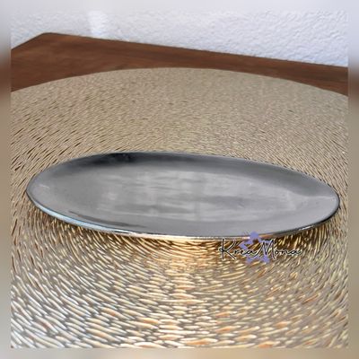 Teller Oval Silber III