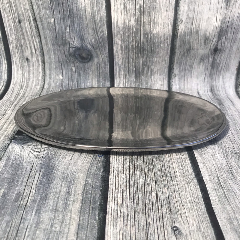 Teller silber oval groß
