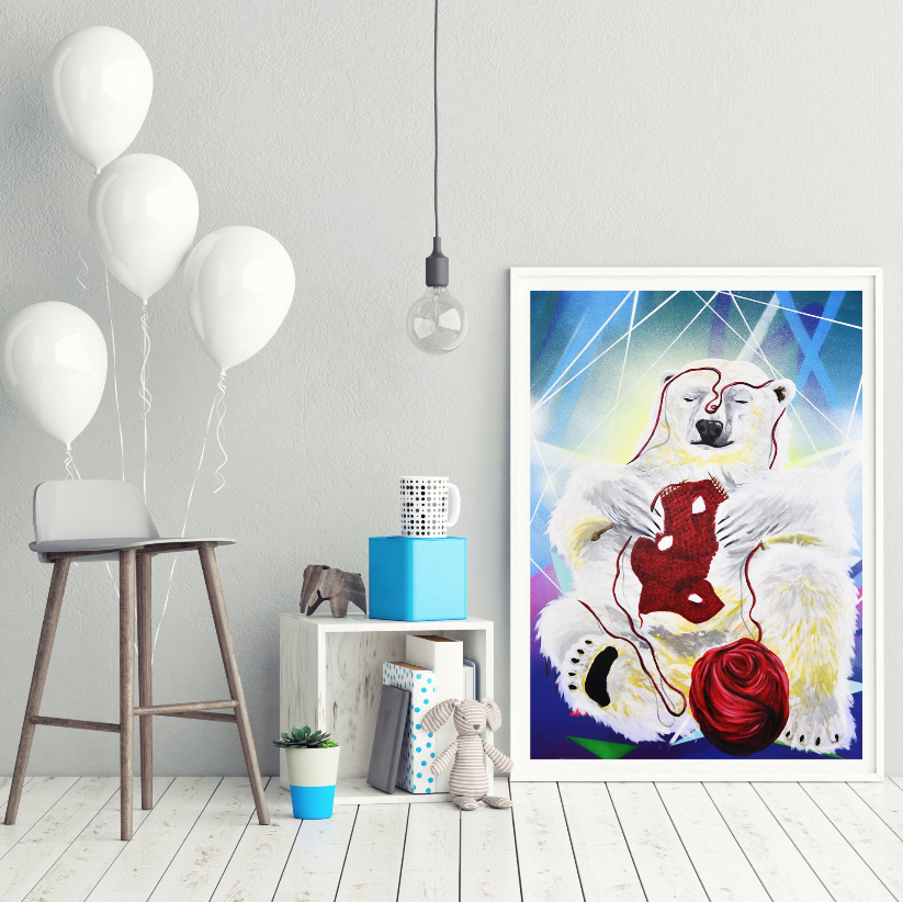 &#39;Chilling Polar&#39; Art Print