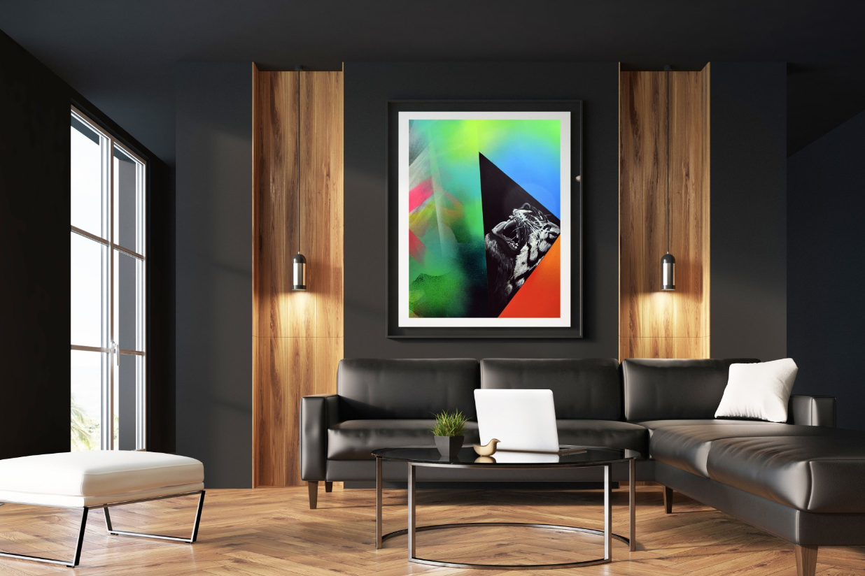 &#39;Searching Tiger&#39; Art Print