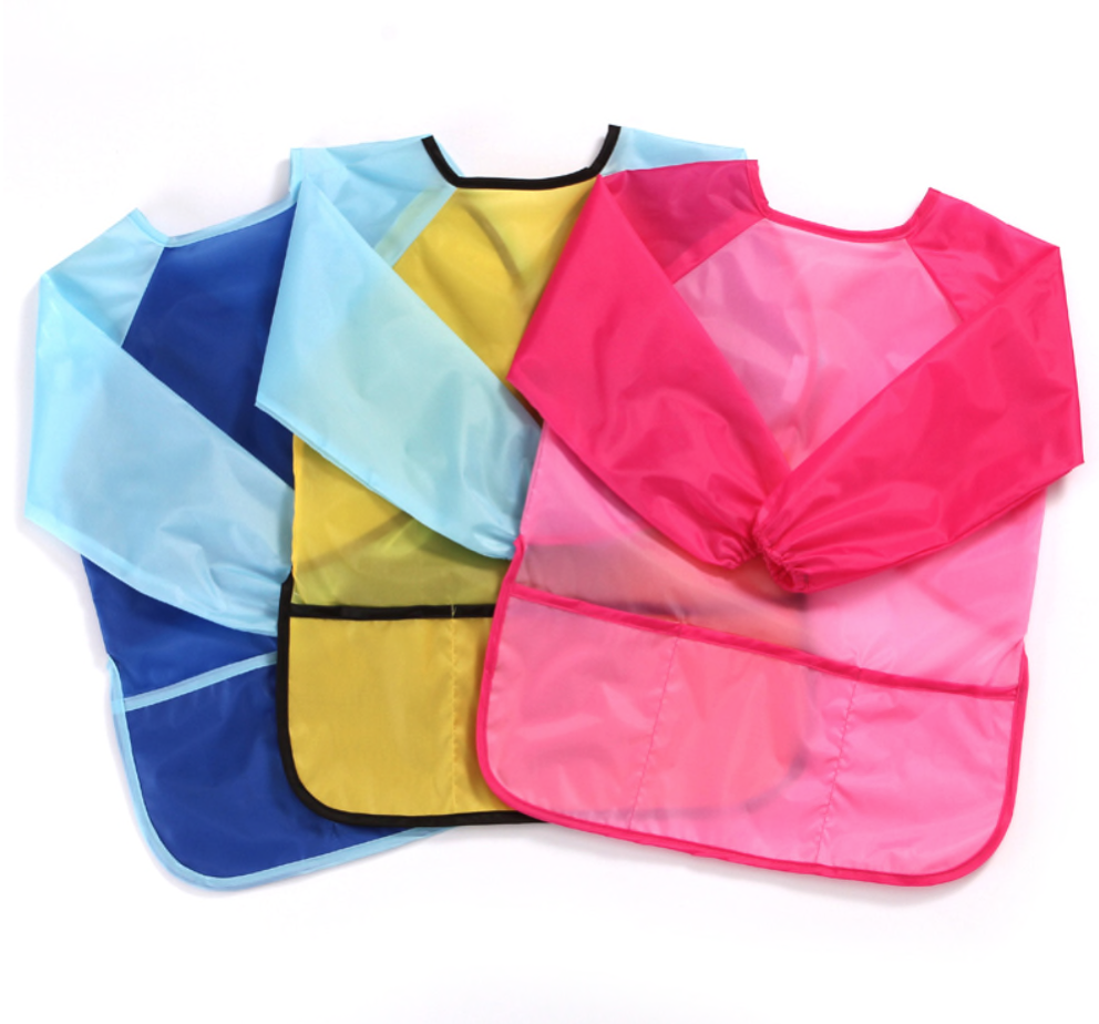 Kids Waterproof Long Sleeve Drawing &amp; Painting Art Apron