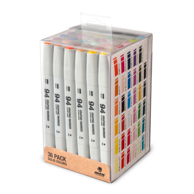 MTN 94 Graphic Marker Solid Colours Pack 36