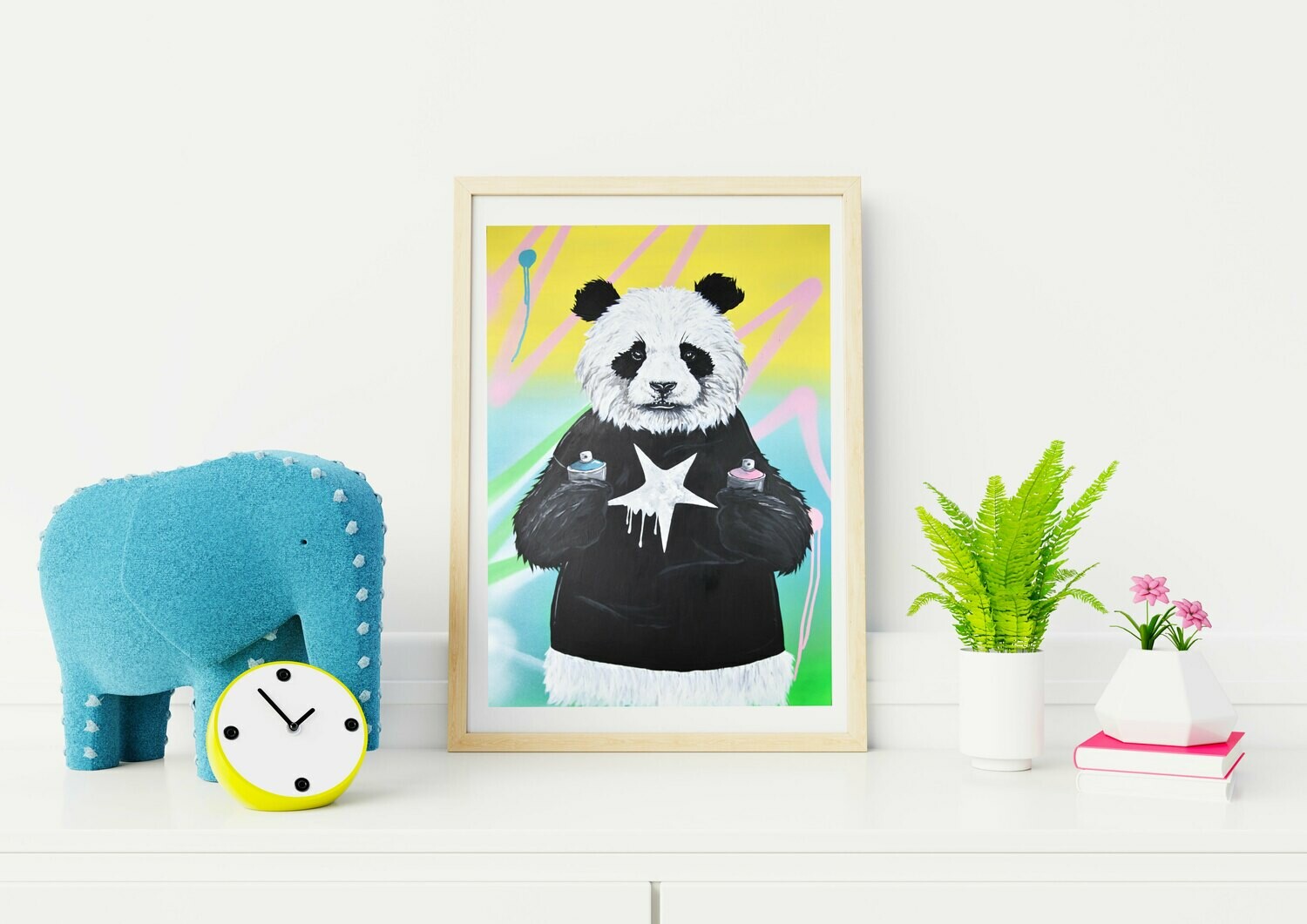 &#39;Painting Panda&#39; Art Print