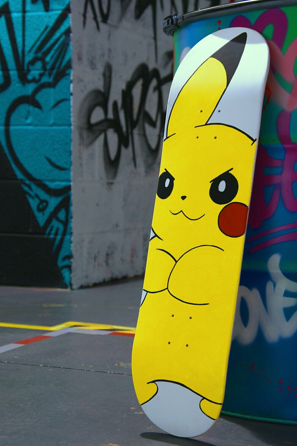 Pika-Skate Hand Painted Skateboard Deck