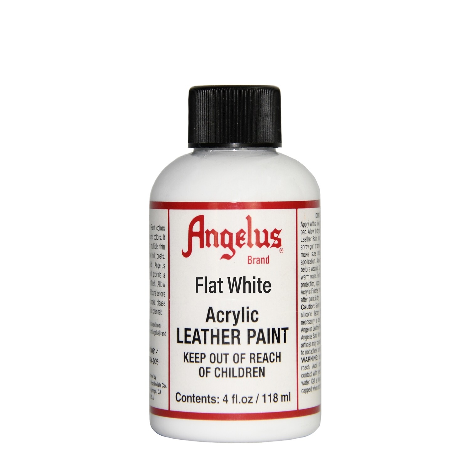 angelus flat white acrylic leather paint