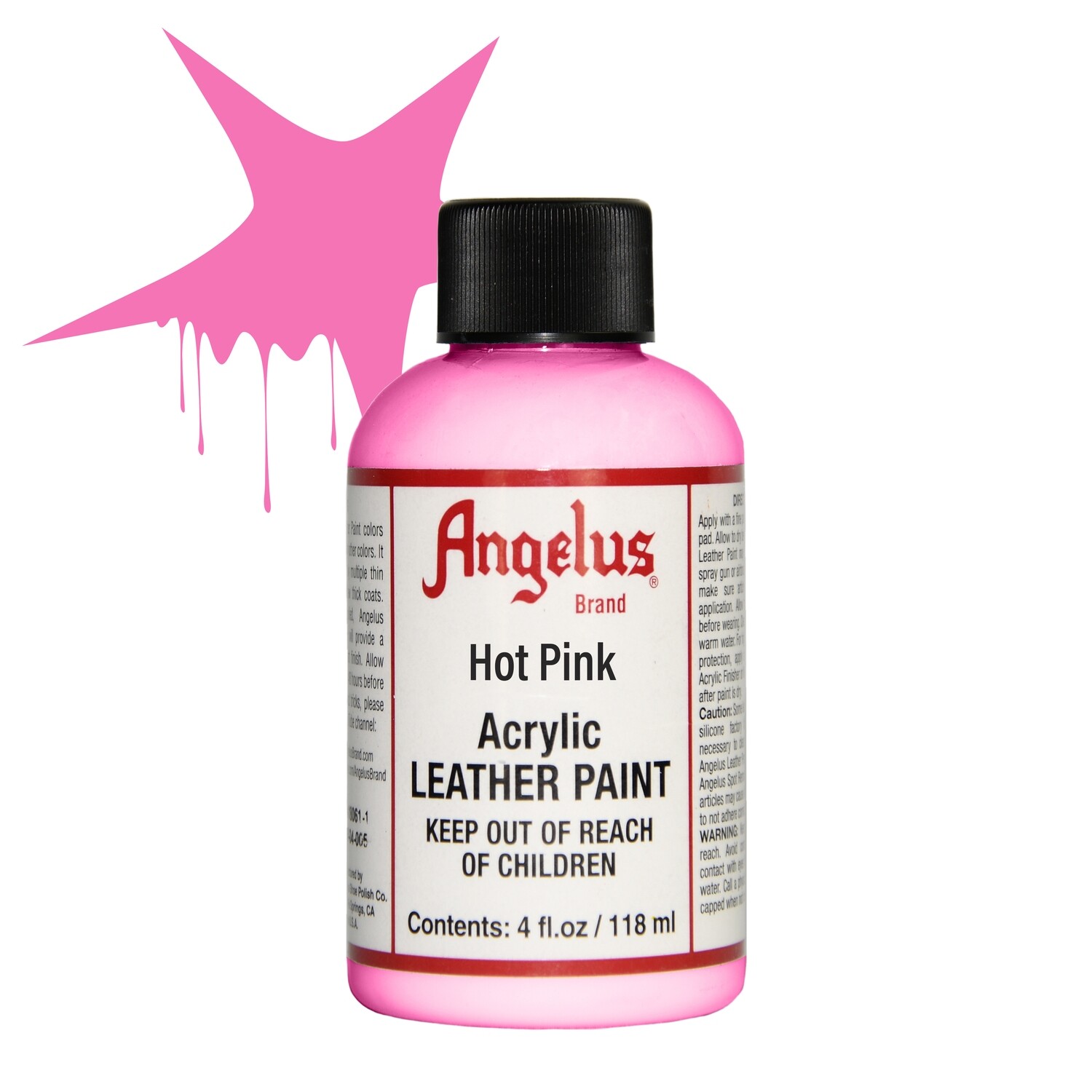Angelus Hot Pink Leather Paint