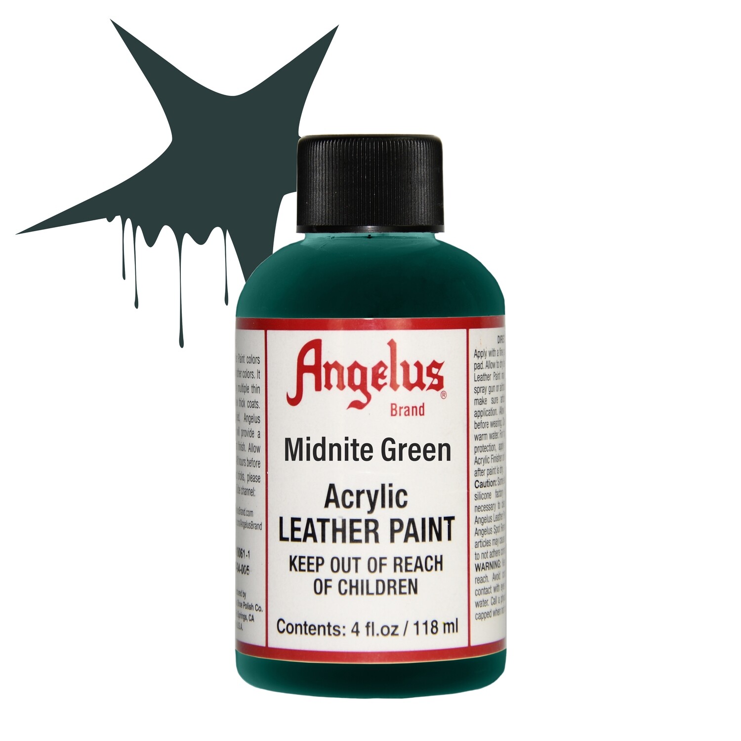 Angelus Midnite Green Leather Paint
