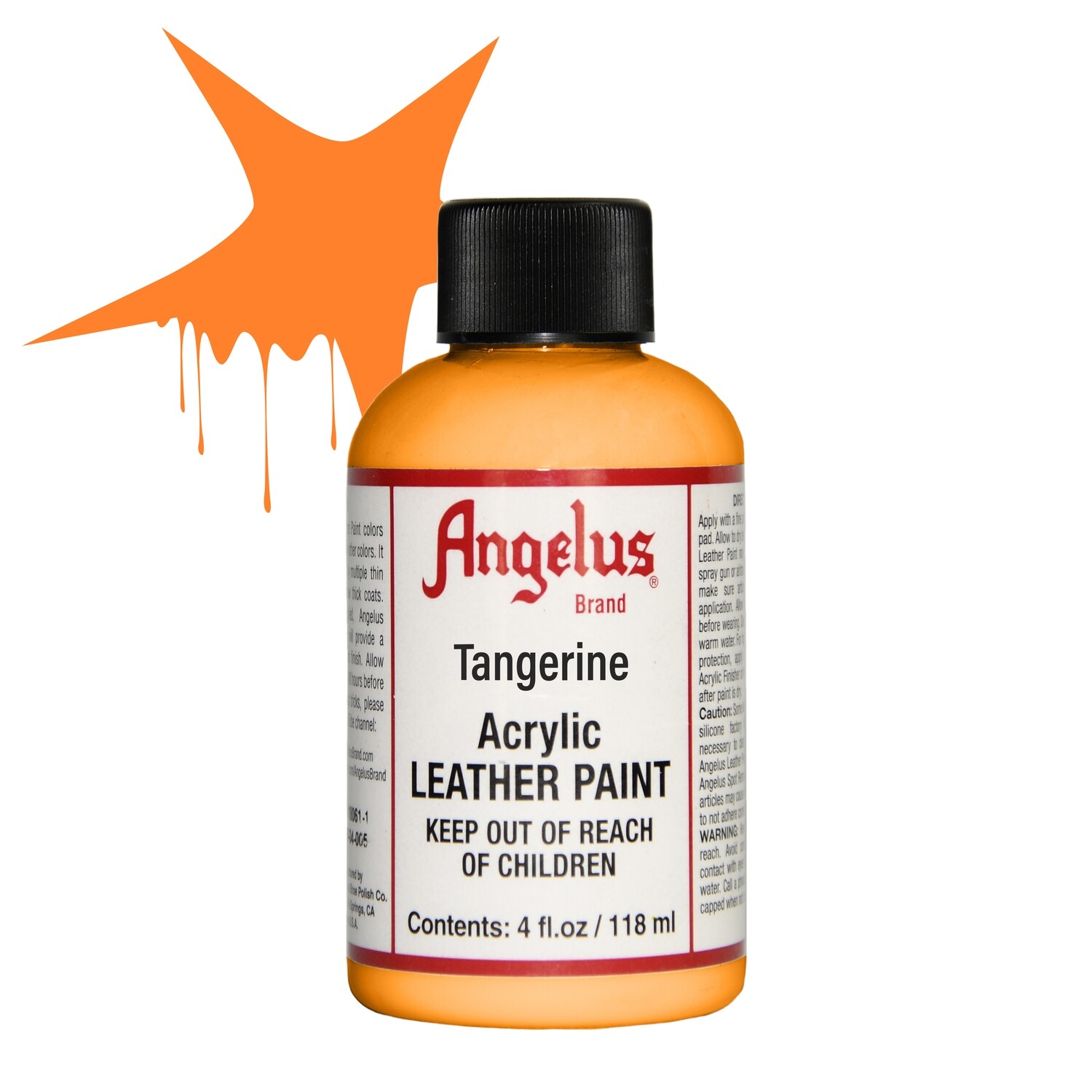 Angelus Tangerine Leather Paint