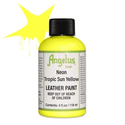 Angelus Tropic Sun Yellow Leather Neon Paint
