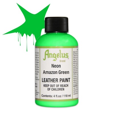 Angelus Amazon Green Leather Neon Paint