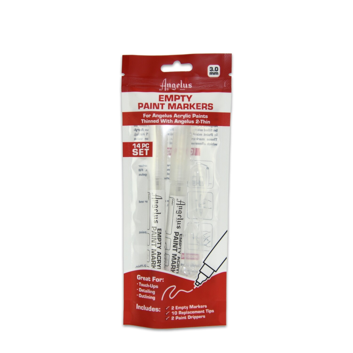 Angelus Empty Paint Marker Set 3mm