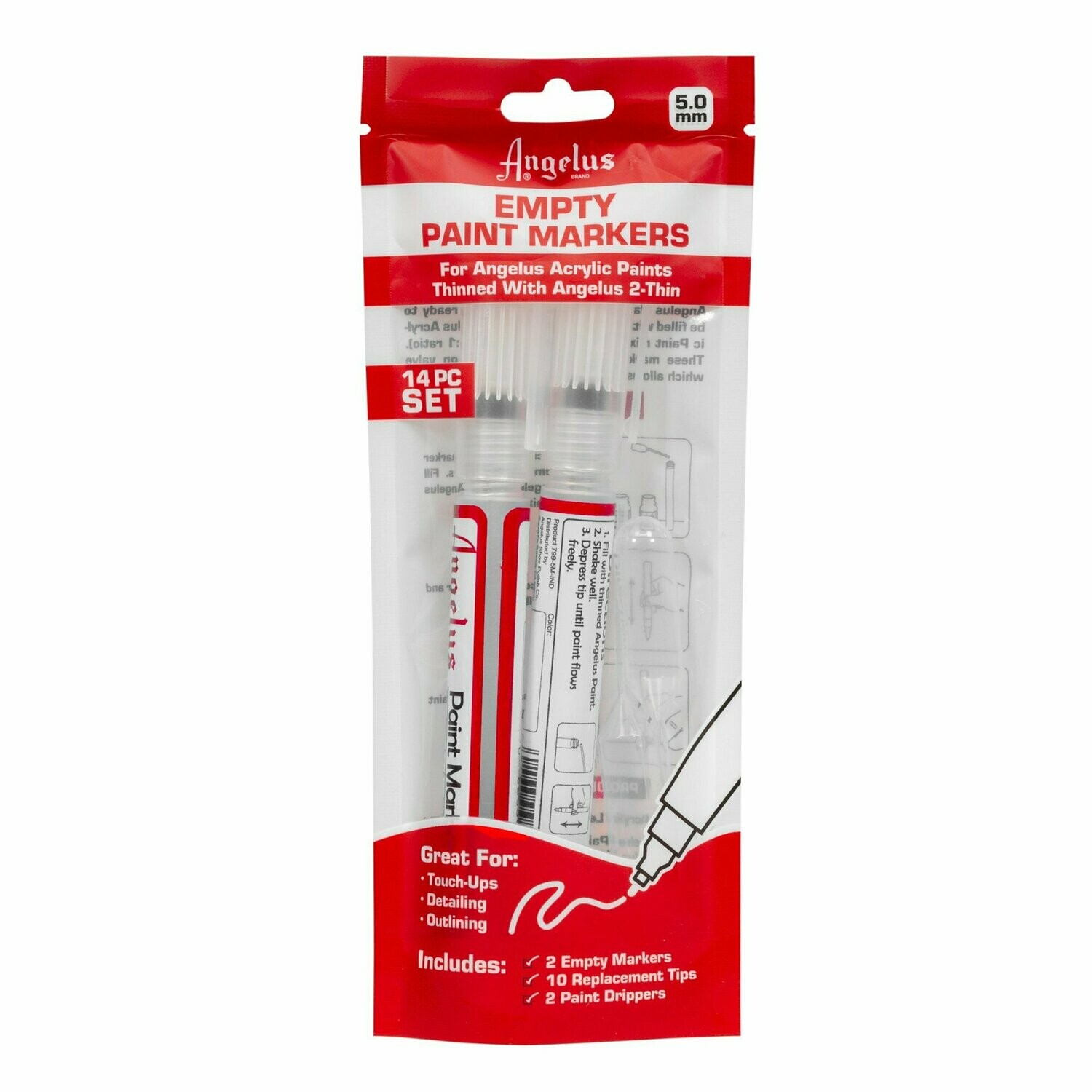Angelus Empty Paint Marker Set 5mm