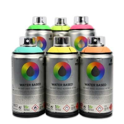 Water Based Spray Paint Pack MTN 300 (6)