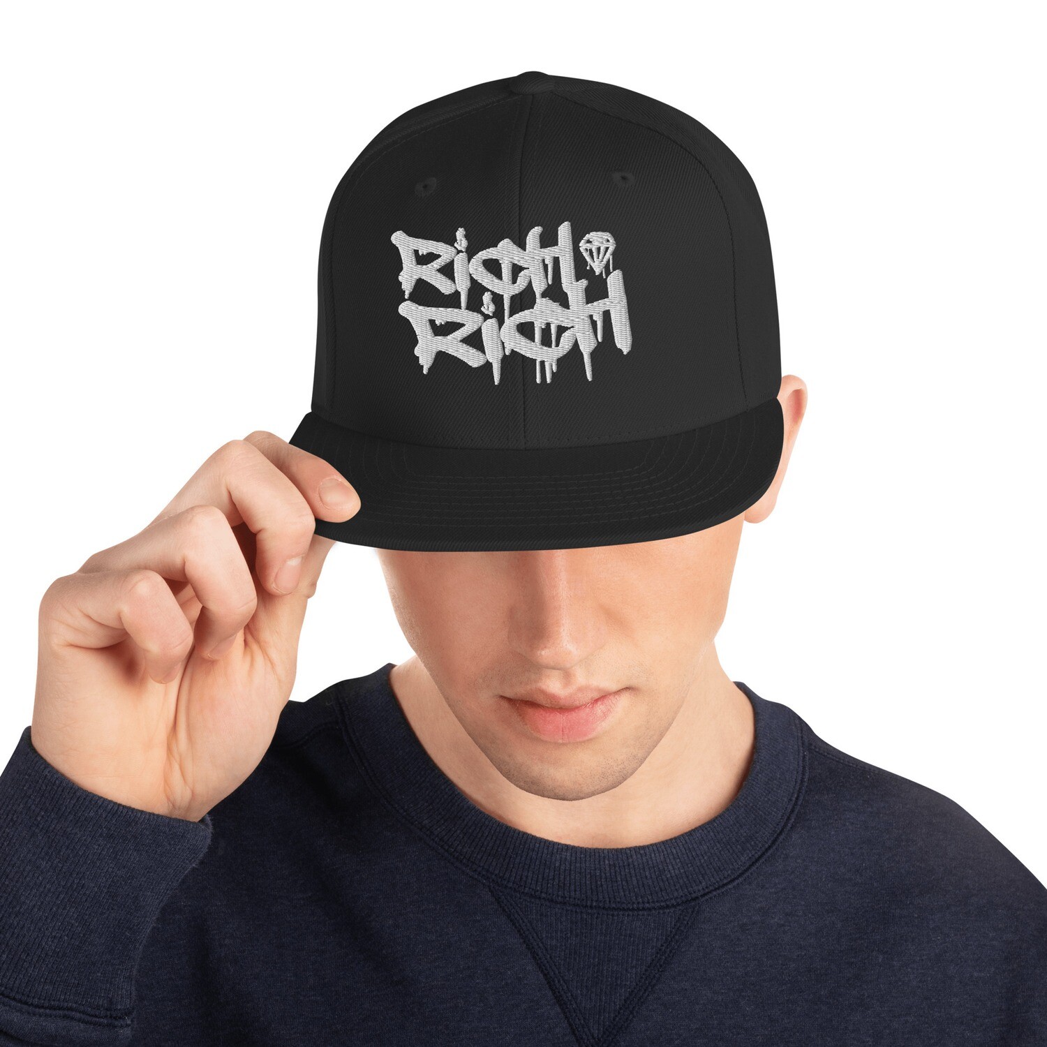 Rich Rich $ Graffiti Snapback Hat