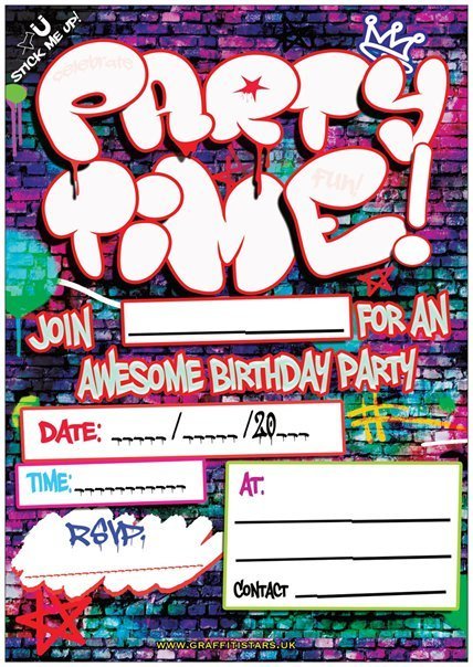 &#39;Party Time!&#39; Party Invites