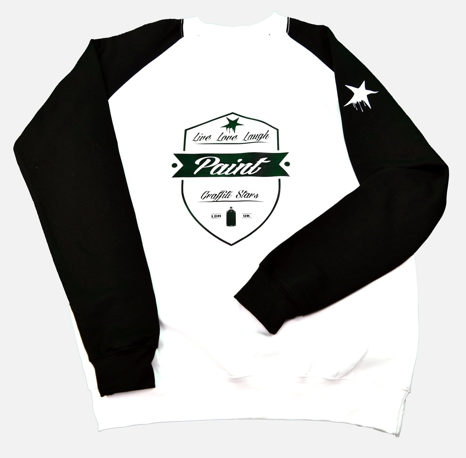 Graffiti Stars Mens B &amp; W Shield Top