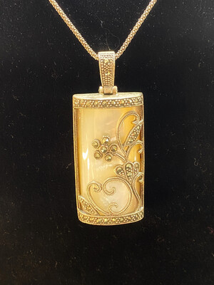 Marcasite And Mother Of Pearl Pendant