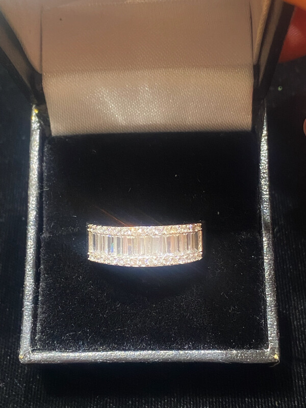 Silver Half Eternity Band