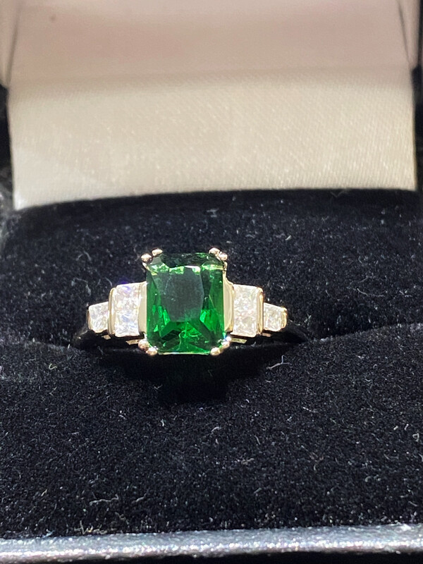 Art Deco Style Silver Ring