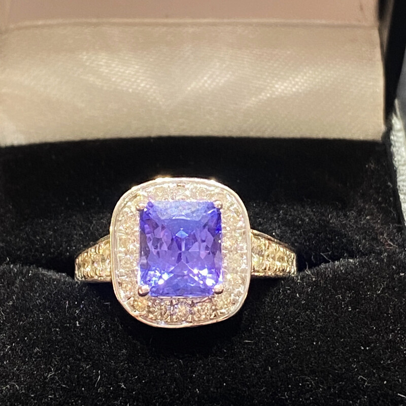 Tanzanite And Diamond Ring