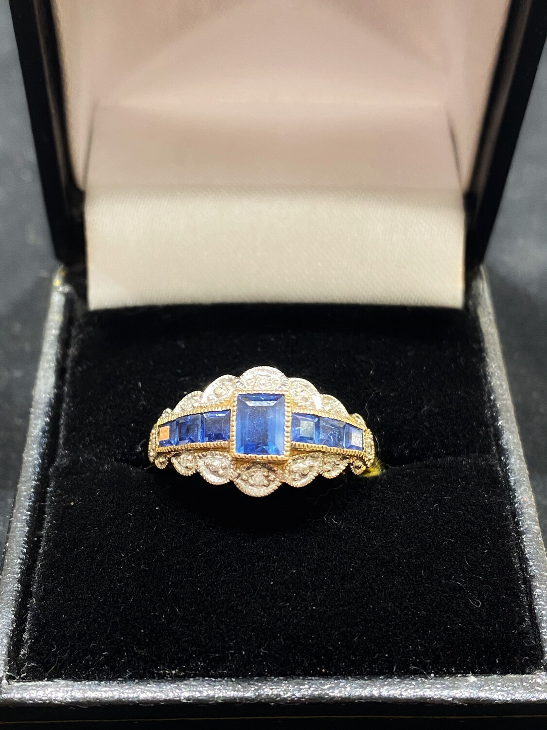 Victorian Style Sapphire And Diamond Ring