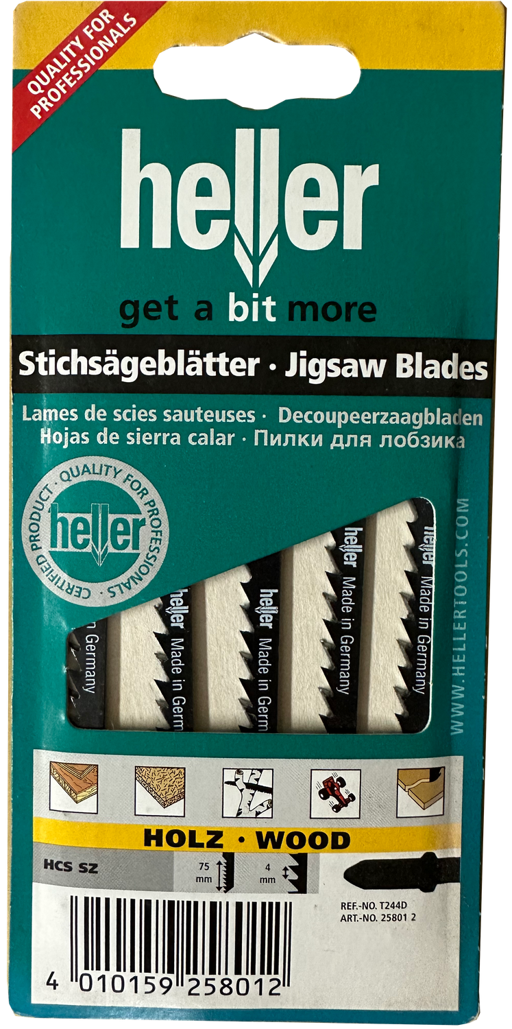 5 St. HELLER HCS-Stichsägeblatt  Kurvensägeblatt in Material 5 - 50 mm