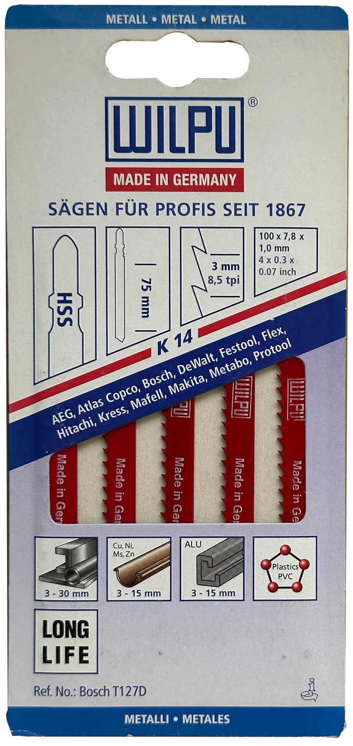 WILPU HSS-Stichsägeblatt K14