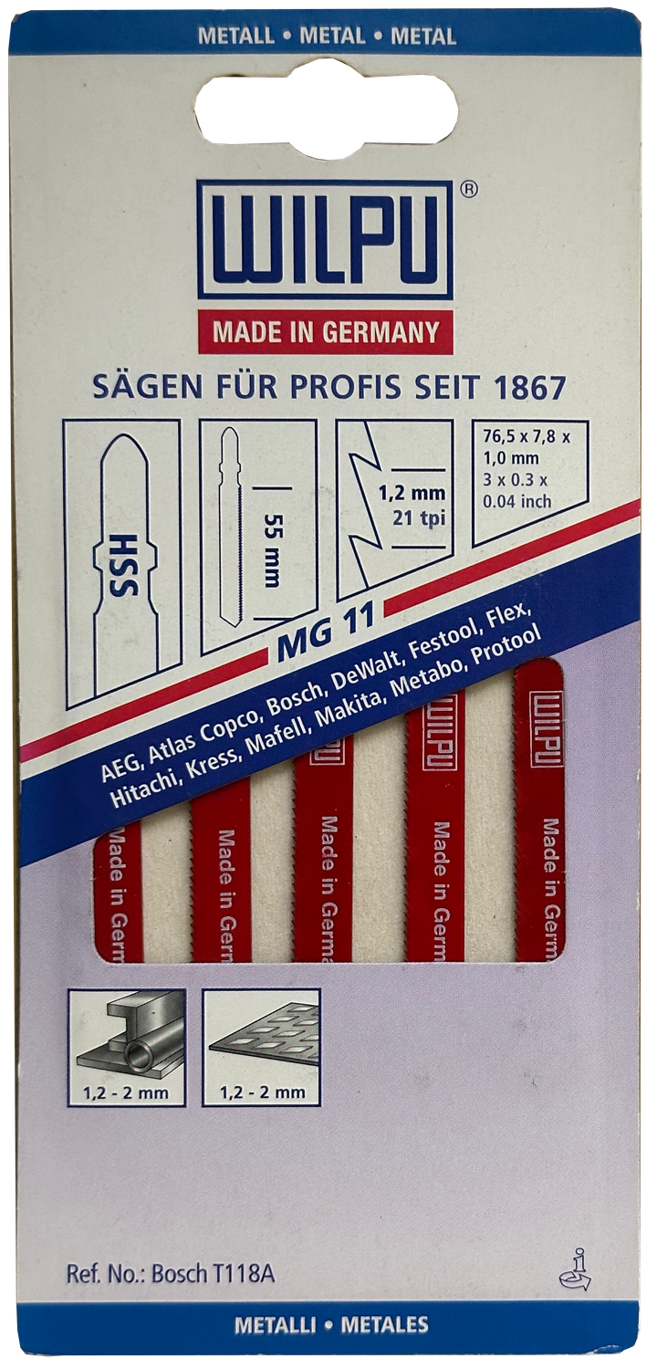 WILPU HSS-Stichsägeblatt MG11
