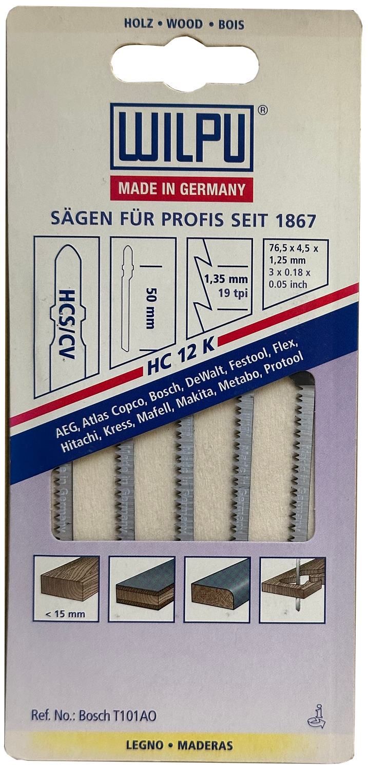 WILPU HCS-Stichsägeblatt HC12K