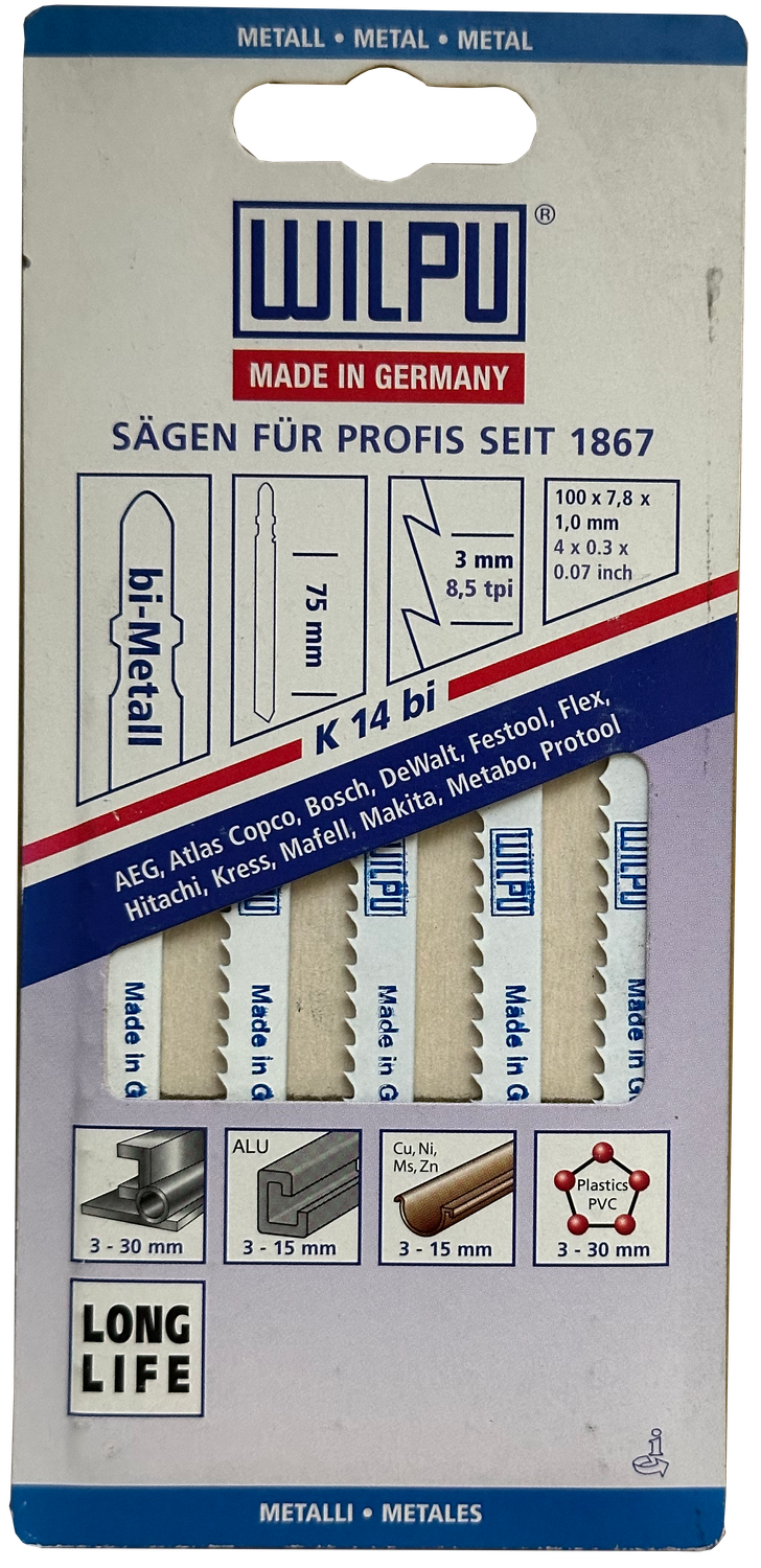 WILPU BI-Metall-Stichsägeblatt K14bi