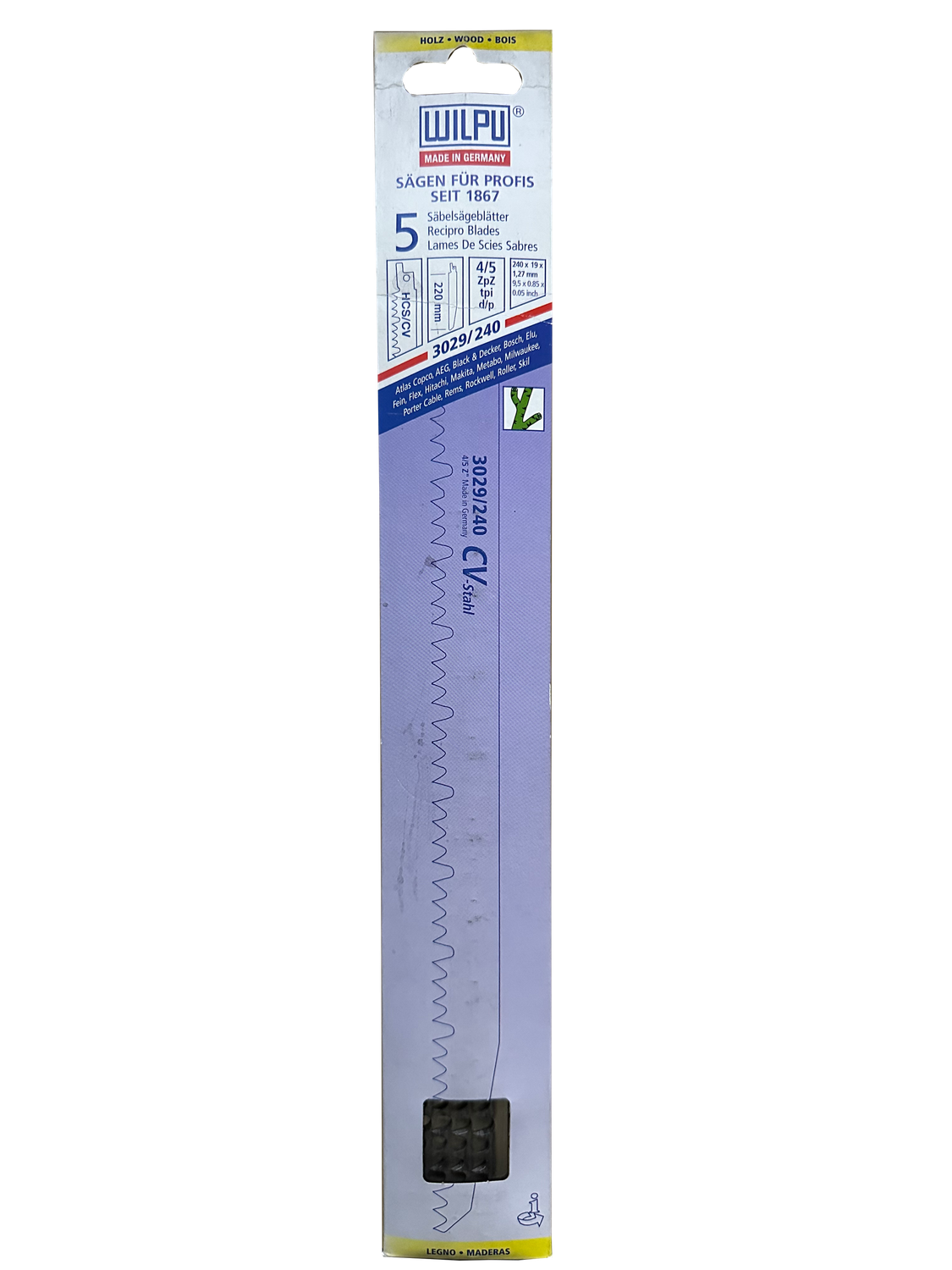 WILPU HCS CV Säbelsägeblatt 3029/240