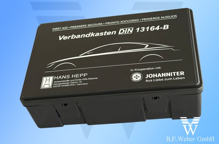 KFZ-Verbandskasten aus ABS-Kunststoff, gefüllt KFZ-Verbandskasten aus ABS-Kunststoff, gefüllt