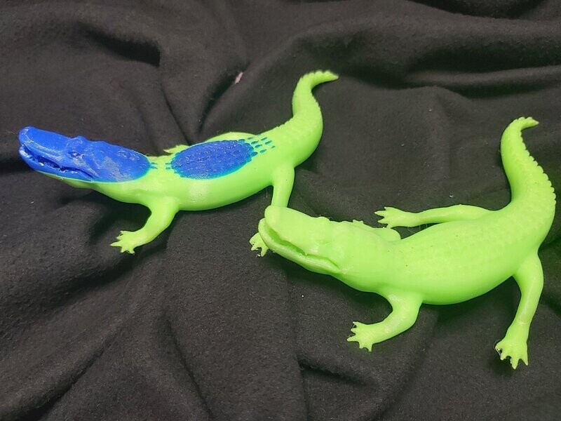 3D printet krokodille