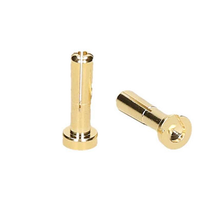 ORI40056 - Connettori 5mm gold maschio (2pz) Low Profile