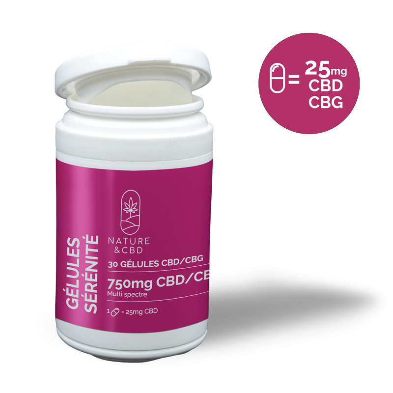GÉLULES ANTI-DOULEUR CBD SYMBIOSE 25MG